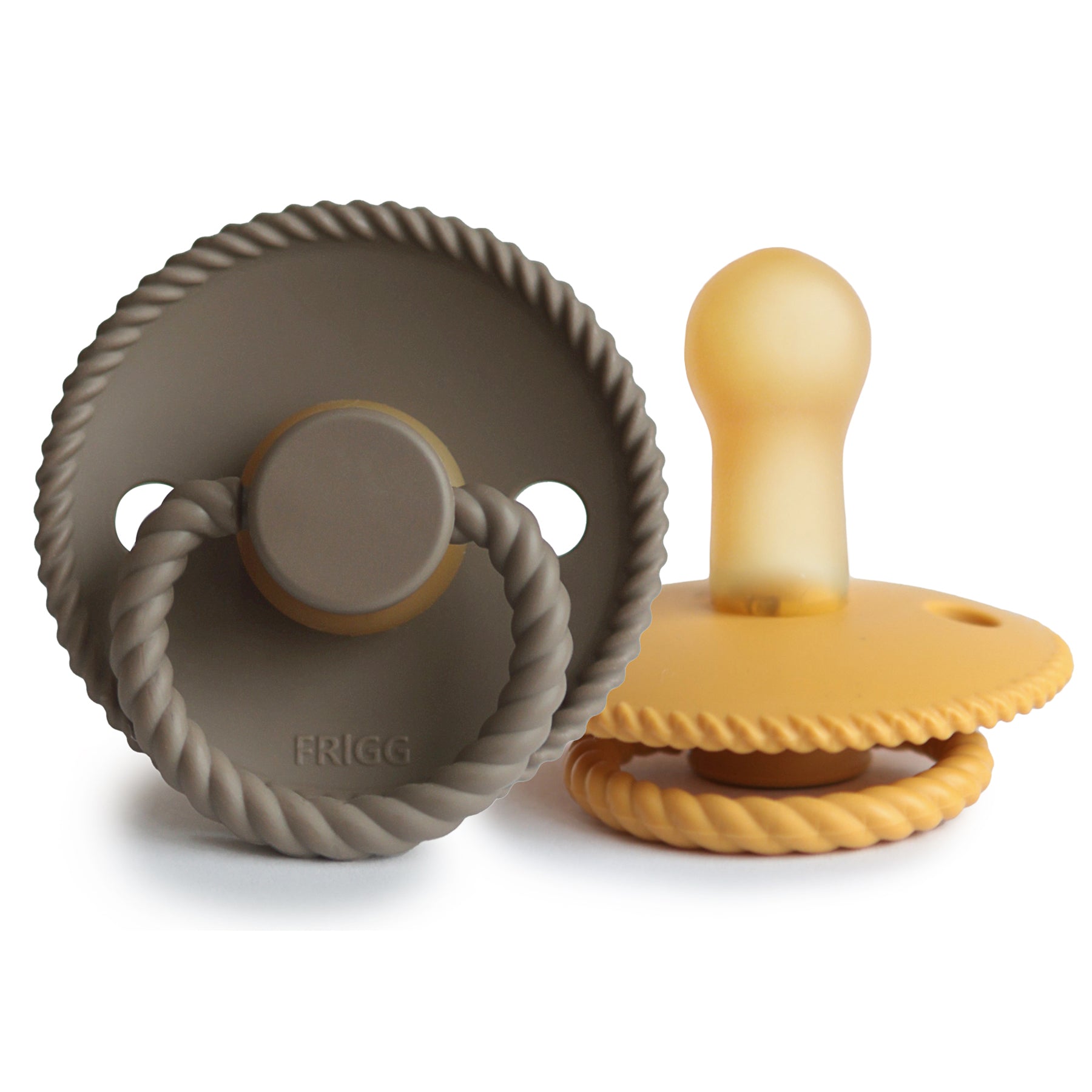 Image of FRIGG Rope Natural Rubber Pacifier 2-Pack